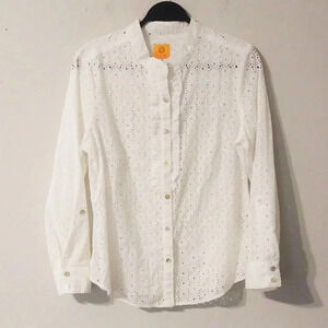 Ruby Rd. Eyelet‎ Ruffle Top